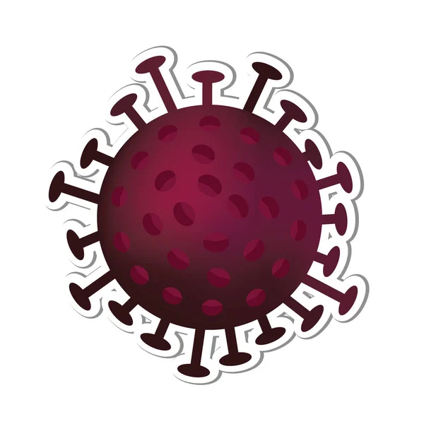 コロナ ウイルス バナー 細菌の背景 Covid — ストックベクタ