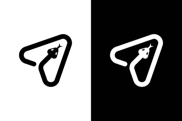 Шаблон Логотипа Snake Arrow Шаблон Логотипа Медицинских Компаний Отравленная Стрелка — стоковый вектор