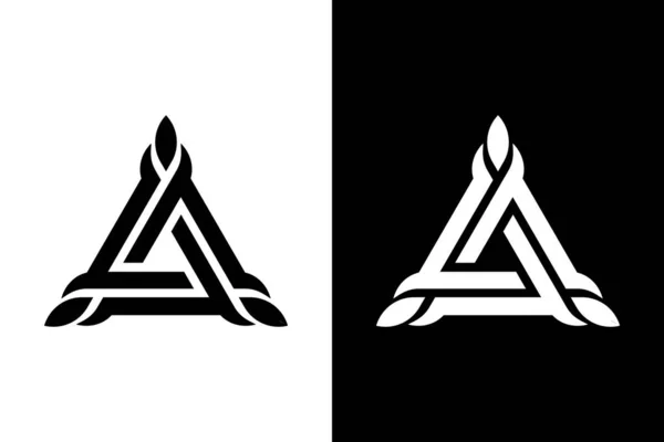 Logo Triangolo Business Della Tecnologia Moderna Logo Triangolo Geometria Design — Vettoriale Stock