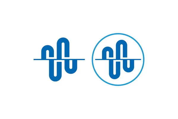 Ícone Símbolo Logotipo Ondas Áudio Logotipo Equalizador Dança Som Áudio — Vetor de Stock