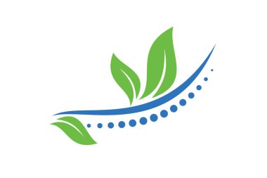 Yaratıcı Tıbbi Kayropraktik Konsept Logo Şablonu, kiropraktik logo omurga bakımı, Masaj, sırt ağrısı ve osteopati ikonu.,