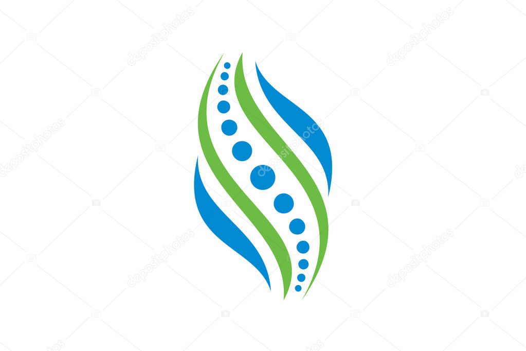 Creative Medical Chiropractic Concept Logo Design Template, chiropractic logo spine spinal care, Chiropractic, massage, back pain and osteopathy icon,