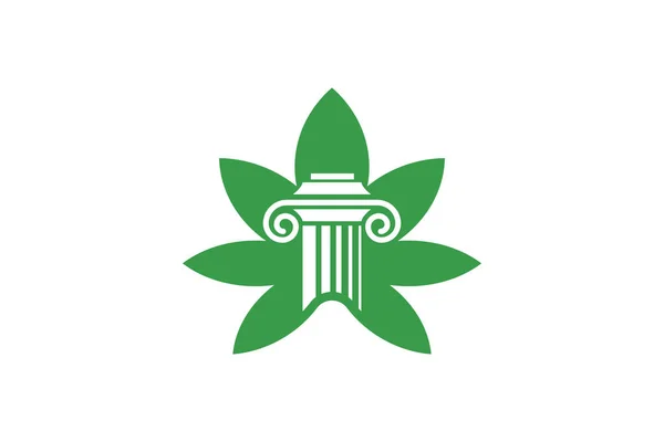 Pillar Logo Design Untuk Firma Hukum Logo Hukum Keadilan Templat - Stok Vektor