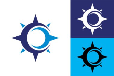 Compass Logo Vector Icon, Modern Navigation Symbol