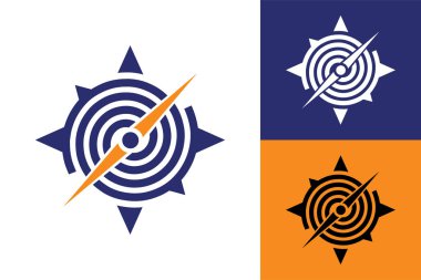 Compass Logo Vector Icon, Modern Navigation Symbol