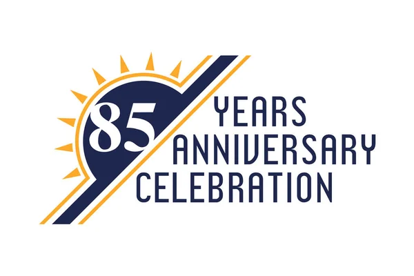 Шаблон Логотипа Юбилея Векторный Дизайн Празднование Дня Рождения Дизайн Буклета — стоковый вектор
