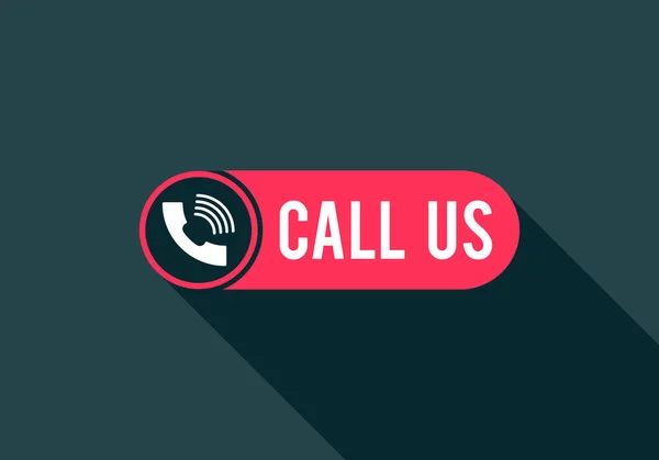 Call Button Contact Icon Design Call Banner — Διανυσματικό Αρχείο