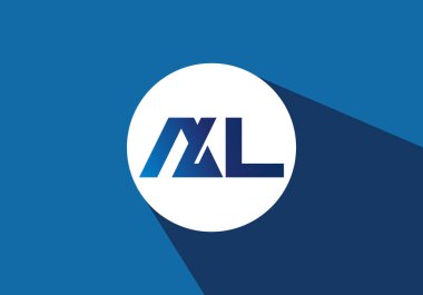 Bir L İlk harfi logo tasarımı, Yaratıcı Modern Harfler Vektör Simgesi Simgesi İllüstrasyonu.