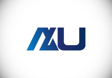 Bir U harfli logo tasarımı, Yaratıcı Modern Harfler Vektör Simgesi Simgesi İllüstrasyonu.