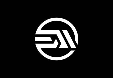 E Bir harf logosu tasarımı, Modern Minimalist Harfler Vektör Simgesi İllüstrasyonu.