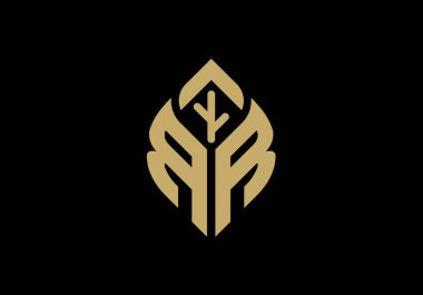 Yaprak işareti, bahçıvanlık ya da tarım logosu içerisindeki ilk harf R ve R.