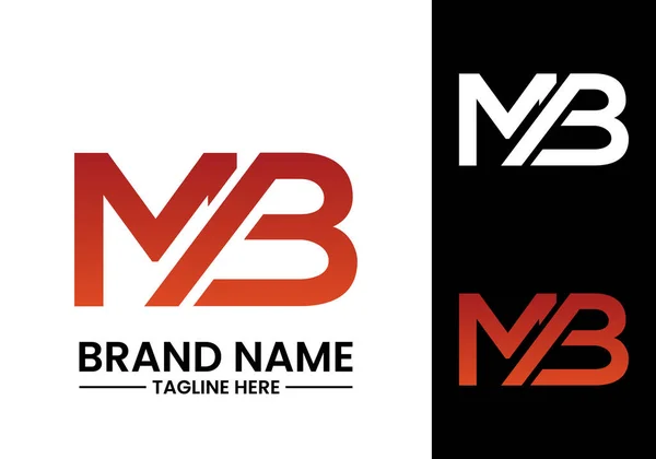 M B Mb Başlangıç Harfi Logo tasarım vektör şablonu, Şirket İş Kimliği için Grafik Alfabe Sembolü