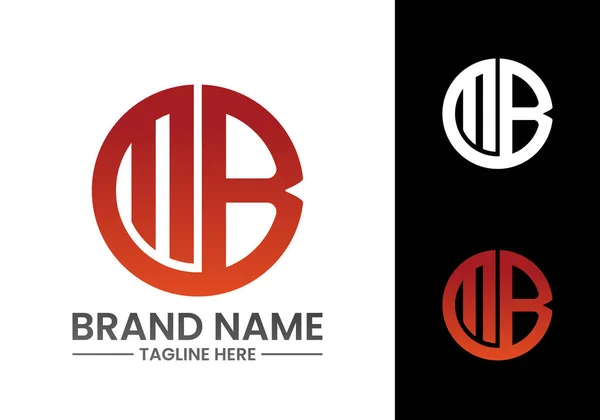 M B Mb Başlangıç Harfi Logo tasarım vektör şablonu, Şirket İş Kimliği için Grafik Alfabe Sembolü