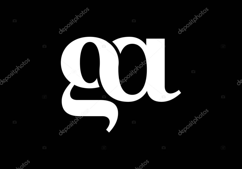 G A, GA Initial Letter Logo design vector template, Graphic Alphabet Symbol for Corporate Business Identity