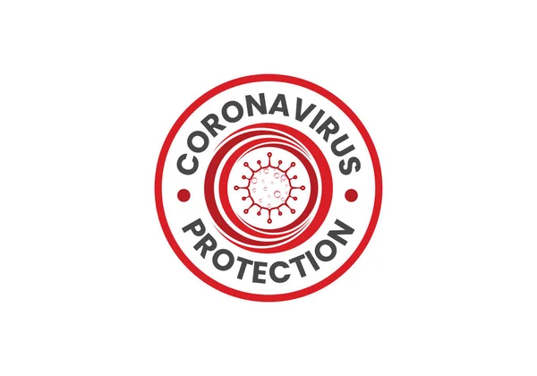 Coronavirus (Covid-19). Coronovirüs 'e karşı verilen mücadelenin sembolü. Virüsü durdur işareti. Coronovirus enfeksiyonu düz vektör çizimi.