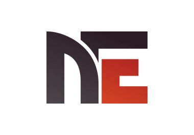 N E, Ne Initial Letter Logo tasarım vektör şablonu, Şirket İş Kimliği için Grafik Alfabe Sembolü