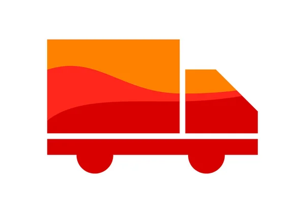 Γρήγορη Μετακίνηση Παράδοσης Φορτηγό Διανυσματικό Εικονίδιο Για Εφαρμογές Μεταφοράς Και — Διανυσματικό Αρχείο