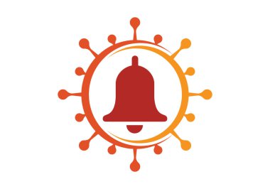 Corona virüsü uyarı işareti. Covid-19, Corona virüsü enfeksiyonu düz vektör çizimi..