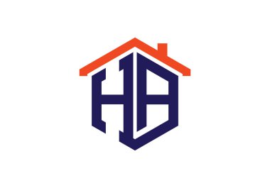 H A, HA İlk Harf Logo tasarım vektör şablonu, Şirket İş Kimliği Grafik Alfabesi Sembolü