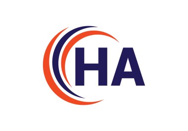 H A, HA İlk Harf Logo tasarım vektör şablonu, Şirket İş Kimliği Grafik Alfabesi Sembolü