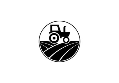 Traktör logosu ya da çiftlik logosu şablonu tarım endüstrisiyle ilgili her iş için uygundur..