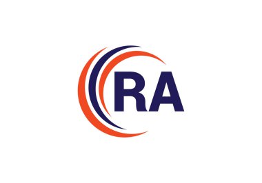 R A, RA İlk Harf Logo tasarım vektör şablonu, Şirket İş Kimliği Grafik Alfabesi Sembolü