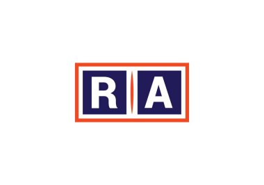 R A, RA İlk Harf Logo tasarım vektör şablonu, Şirket İş Kimliği Grafik Alfabesi Sembolü