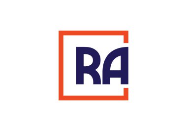 R A, RA İlk Harf Logo tasarım vektör şablonu, Şirket İş Kimliği Grafik Alfabesi Sembolü