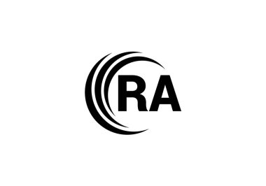 R A, RA İlk Harf Logo tasarım vektör şablonu, Şirket İş Kimliği Grafik Alfabesi Sembolü