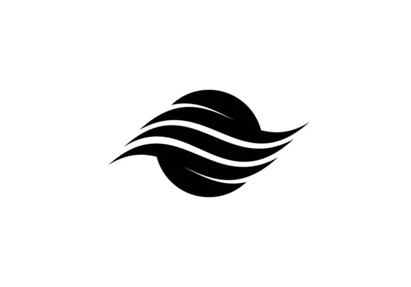 Signatura Del Logotipo Del Aire Acondicionado Símbolo Caliente Frío — Vector de stock