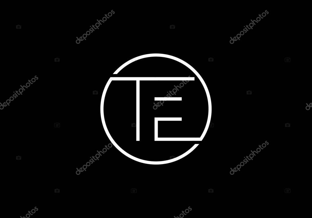 T E, TE Initial Letter Logo design vector template, Graphic Alphabet Symbol for Corporate Business Identity