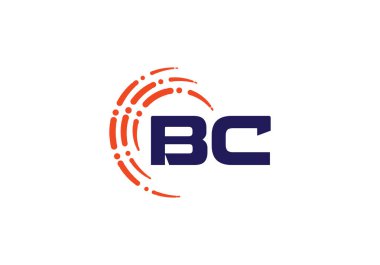 B C, BC İlk Harf Logosu tasarım vektör şablonu, Şirket İş Kimliği Grafik Alfabesi Sembolü