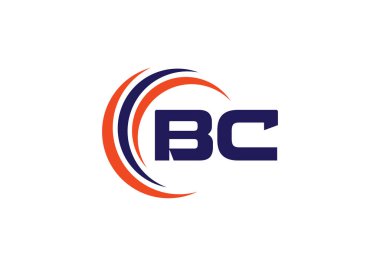 B C, BC İlk Harf Logosu tasarım vektör şablonu, Şirket İş Kimliği Grafik Alfabesi Sembolü