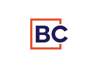 B C, BC İlk Harf Logosu tasarım vektör şablonu, Şirket İş Kimliği Grafik Alfabesi Sembolü
