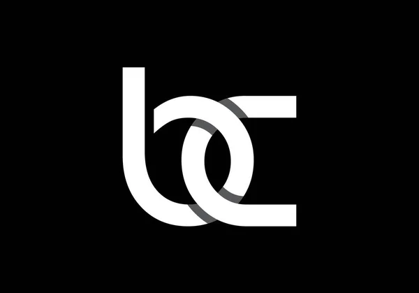 B C, BC İlk Harf Logosu tasarım vektör şablonu, Şirket İş Kimliği Grafik Alfabesi Sembolü