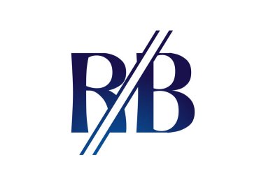 R B, RB İlk Harf Logo tasarım vektör şablonu, Şirket İş Kimliği Grafik Alfabesi Sembolü