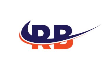 R B, RB İlk Harf Logo tasarım vektör şablonu, Şirket İş Kimliği Grafik Alfabesi Sembolü