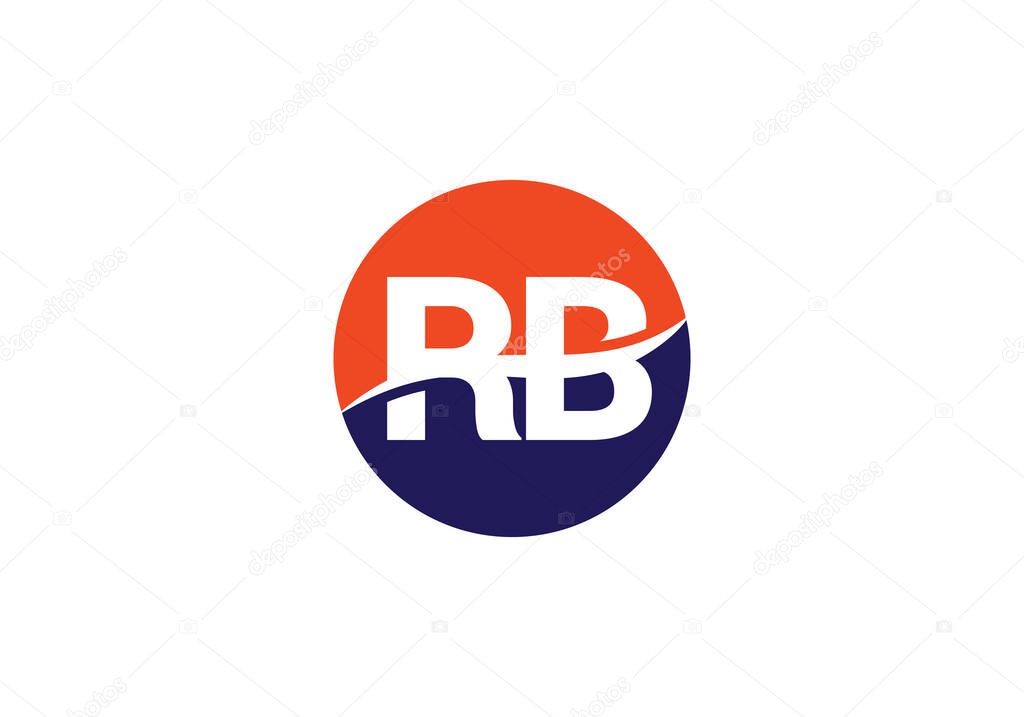 R B, RB Initial Letter Logo design vector template, Graphic Alphabet Symbol for Corporate Business Identity