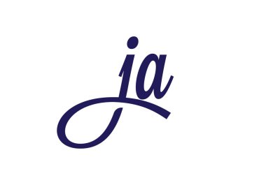 J A, JA İlk Harf Logo tasarım vektör şablonu, Şirket İş Kimliği Grafik Alfabesi Sembolü