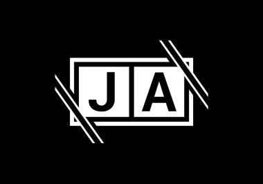 J A, JA İlk Harf Logo tasarım vektör şablonu, Şirket İş Kimliği Grafik Alfabesi Sembolü