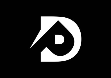 PD, PD İlk Harf Logosu tasarım vektör şablonu, Şirket İş Kimliği Grafik Alfabesi Sembolü