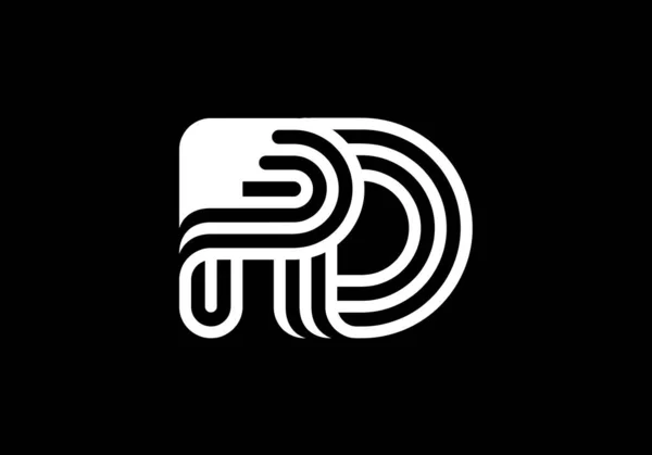 Plantilla Vectorial Diseño Logotipo Letra Inicial Símbolo Gráfico Del Alfabeto — Vector de stock