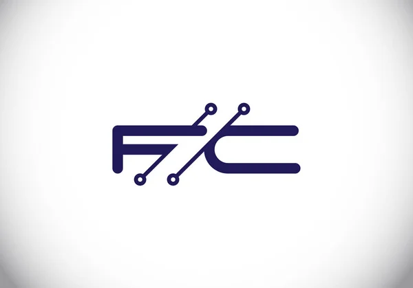 Eerste Letter Logo Ontwerp Vector Template Grafisch Alfabet Symbool Voor — Stockvector