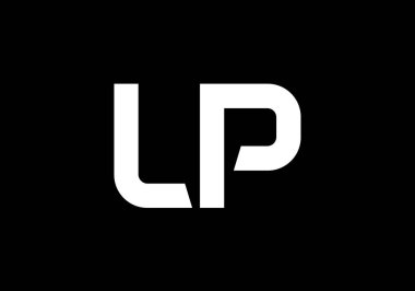 L P Başlangıç Harfi Logo tasarım vektör şablonu, Şirket İş Kimliği için Grafik Alfabe Sembolü