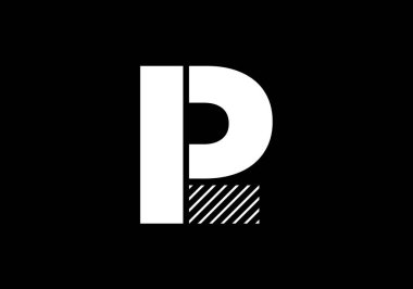 L P Başlangıç Harfi Logo tasarım vektör şablonu, Şirket İş Kimliği için Grafik Alfabe Sembolü