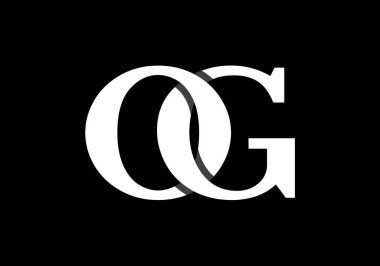 O G Başlangıç Harfi Logo tasarım vektör şablonu, Şirket İş Kimliği için Grafik Alfabe Sembolü