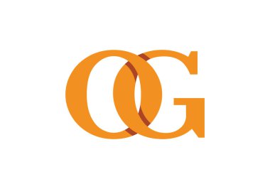 O G Başlangıç Harfi Logo tasarım vektör şablonu, Şirket İş Kimliği için Grafik Alfabe Sembolü
