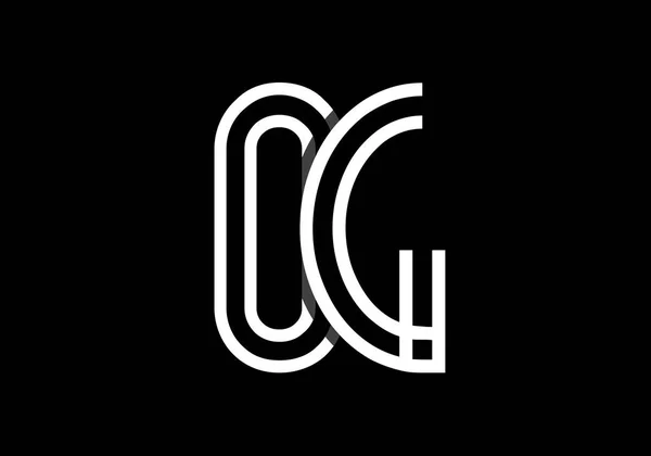 Başlangıç Harfi Logo Tasarım Vektör Şablonu Şirket Kimliği Için Grafik — Stok Vektör