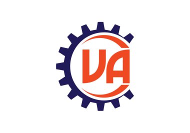 V A İlk Harf Logo tasarım vektör şablonu, Şirket İş Kimliği için Grafik Alfabe Sembolü