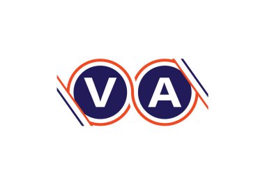 V A İlk Harf Logo tasarım vektör şablonu, Şirket İş Kimliği için Grafik Alfabe Sembolü